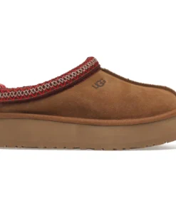 UGG Tazz Platform Chestnut Slippers
