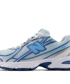 Alternative view of New Balance 740v2 White and Sky blue