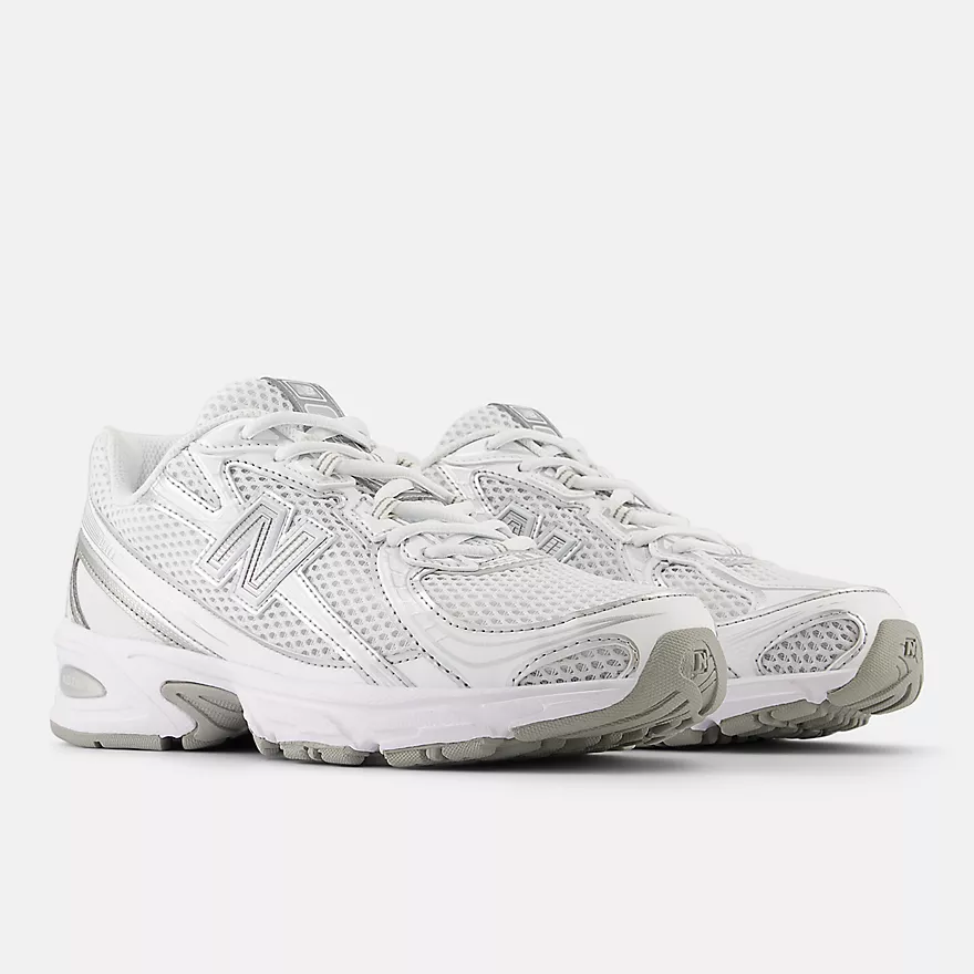 New Balance 740 Bungee Lace White Silver Metallic - Image 2