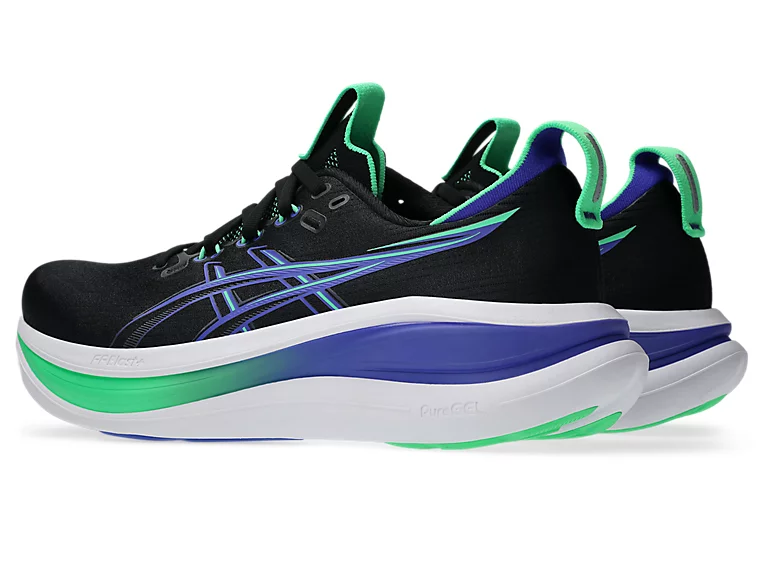 Asics Gel-Nimbus 28 Black/Blue/green - Image 3