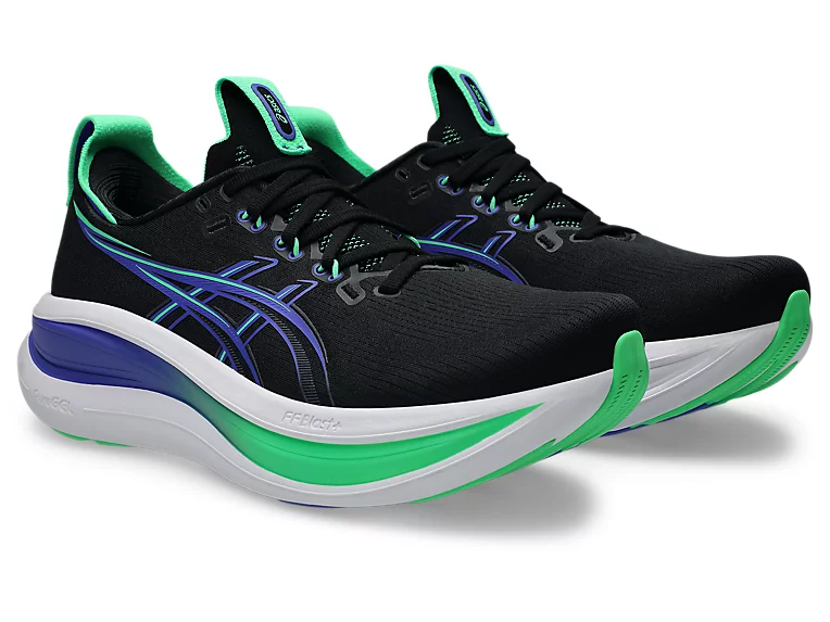 Asics Gel-Nimbus 28 Black/Blue/green - Image 2