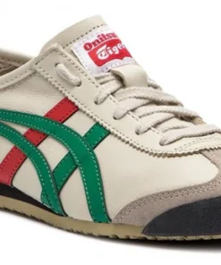 Alternative view of onitsuka tiger mexico 66 birch green red yellow