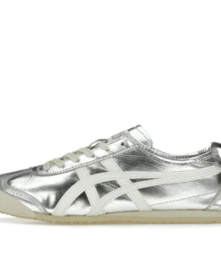 Alternative view of onitsuka tiger mexico 66 silver off white