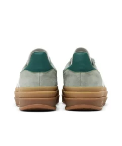 Alternative view of adidas Gazelle Bold Silver Green Gum