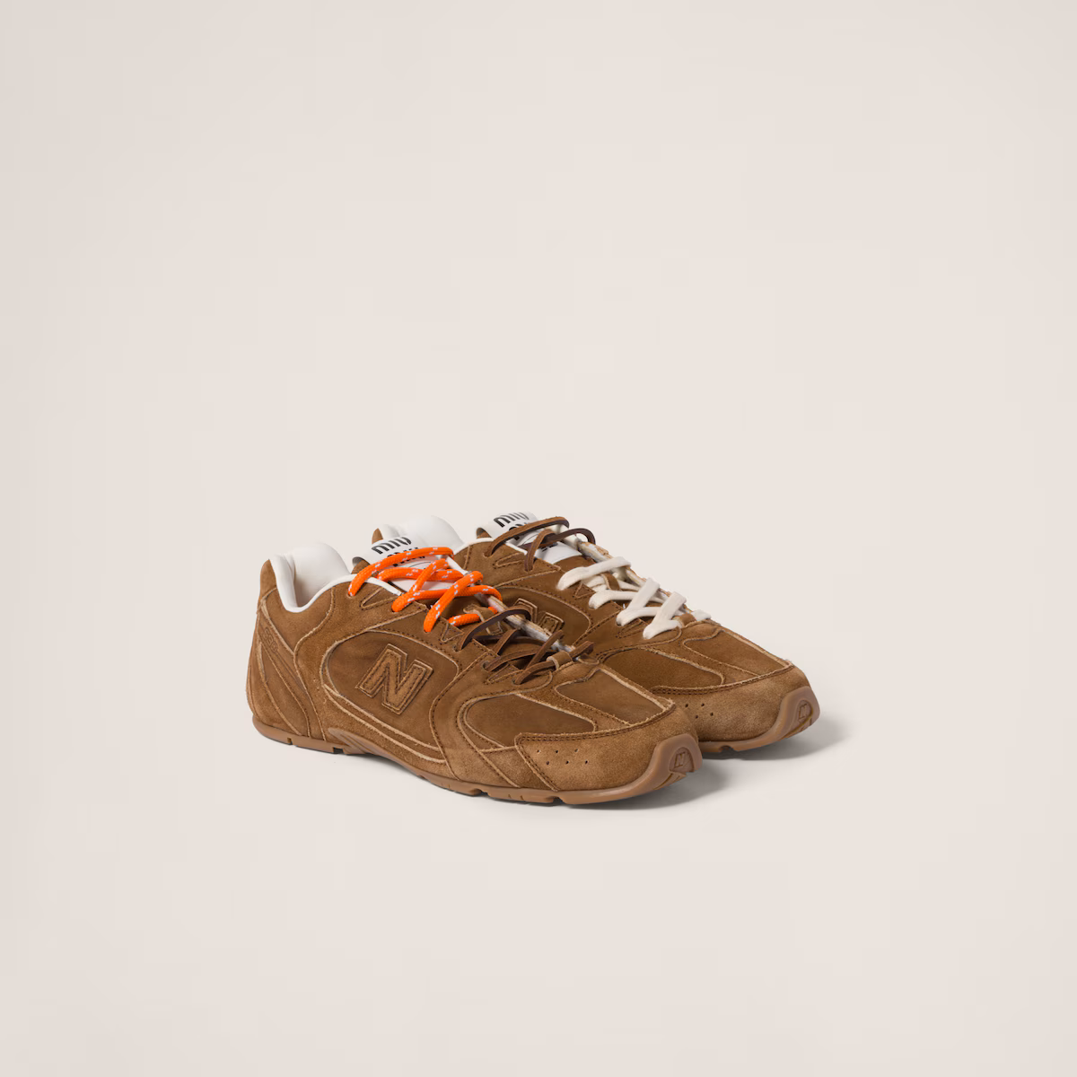New Balance X Miu Miu 530 SL suede sneakers cinnamon - Image 2